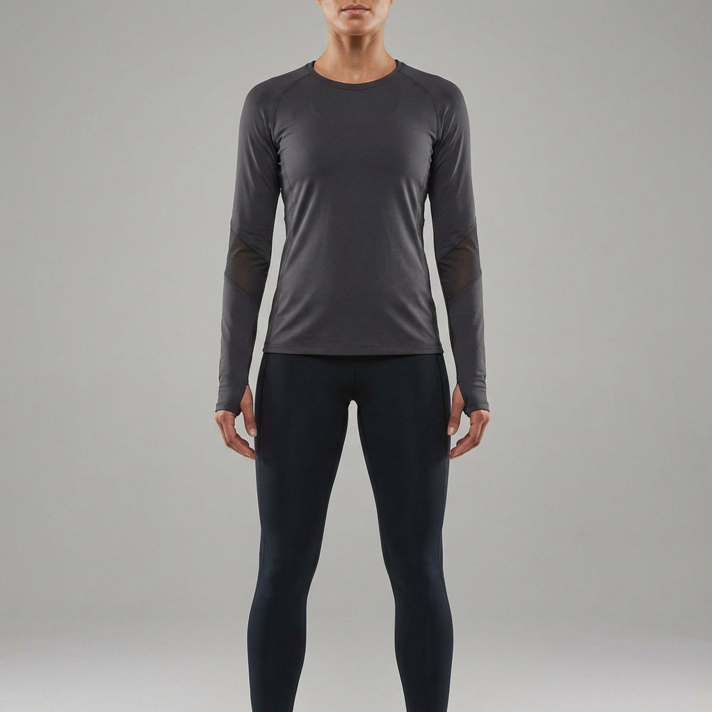 Sportovní top s dlouhým rukávem a otvory na palce