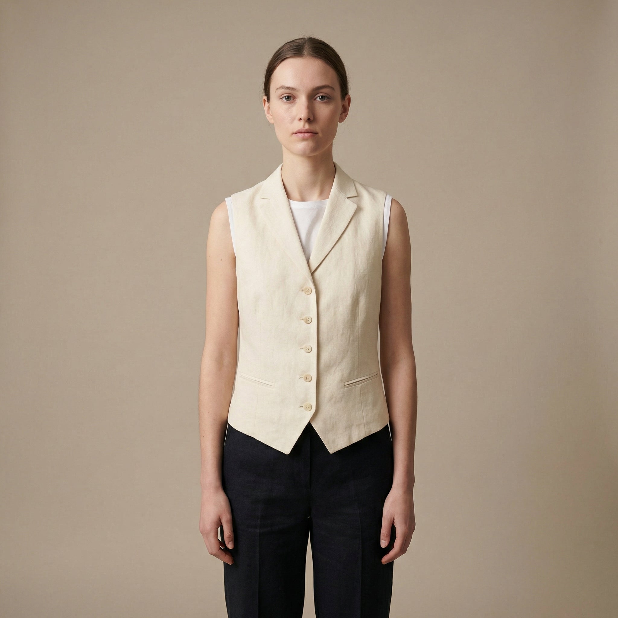 Vesta v pánském stylu s nastavitelným páskem