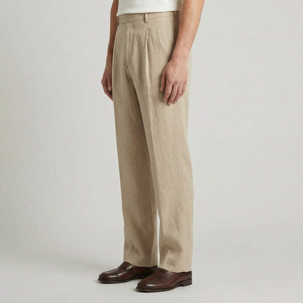 Široké společenské kalhoty s pukem