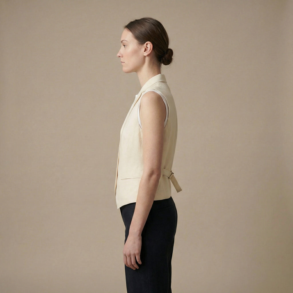 Vesta v pánském stylu s nastavitelným páskem