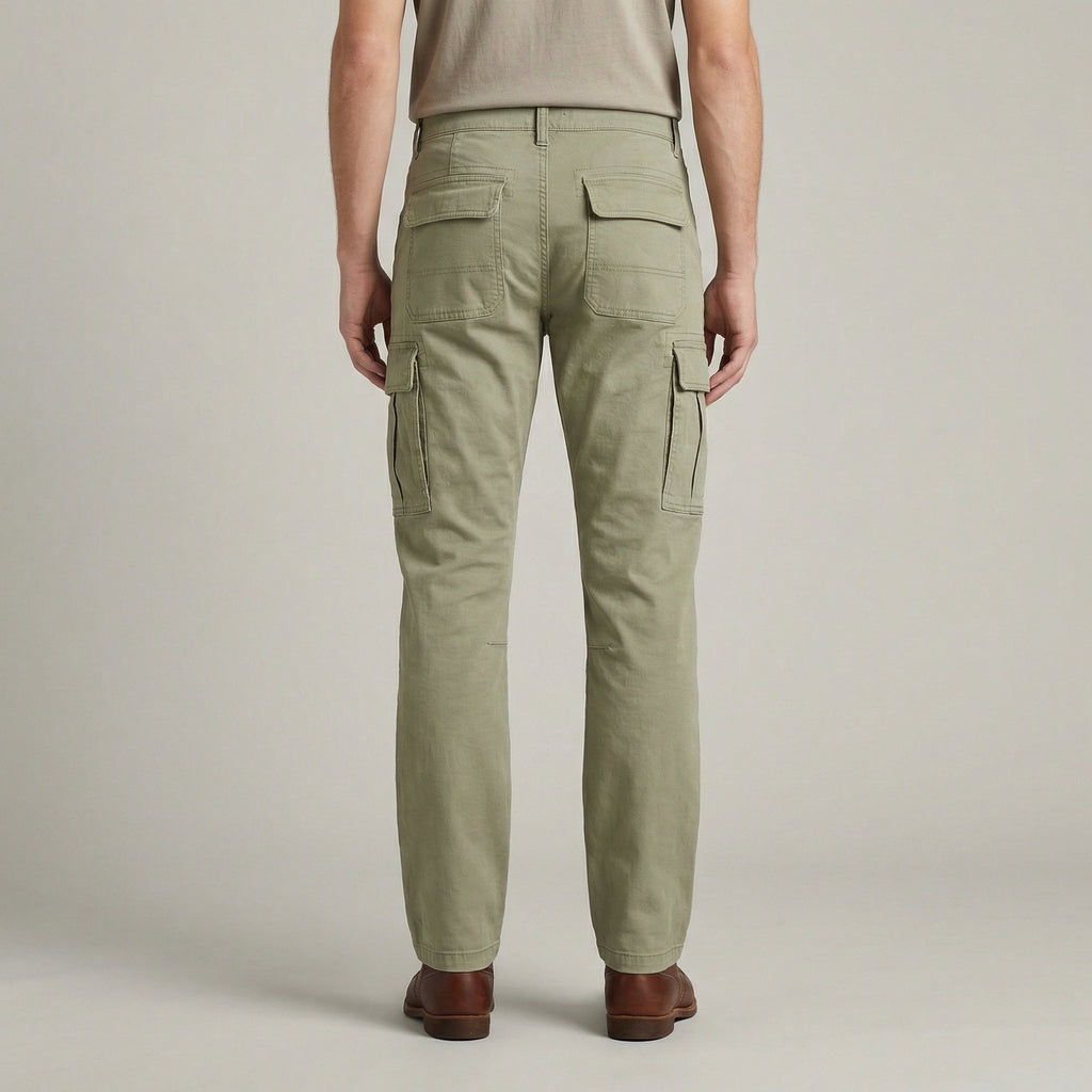 Kapsáčové kalhoty s rovnými nohavicemi a funkčními kapsami