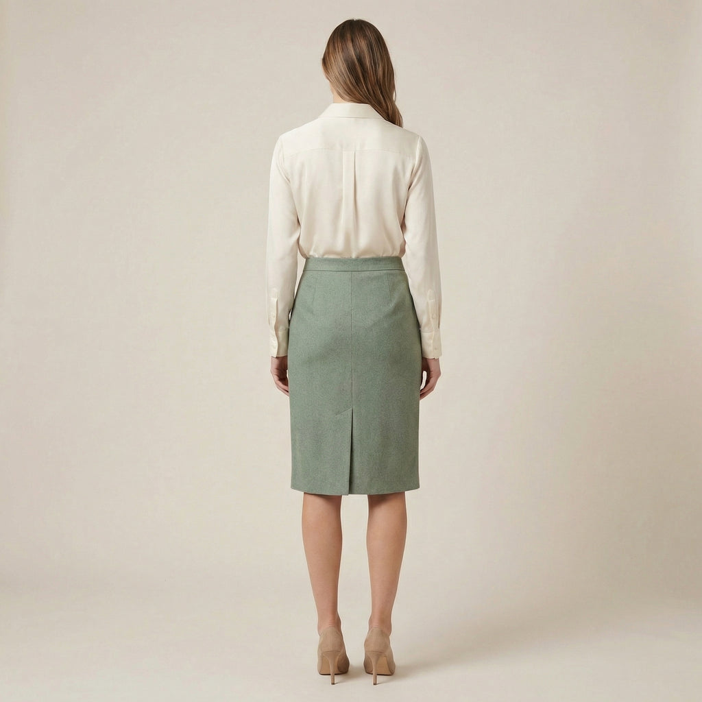 Pouzdrová sukně s decentním rozparkem