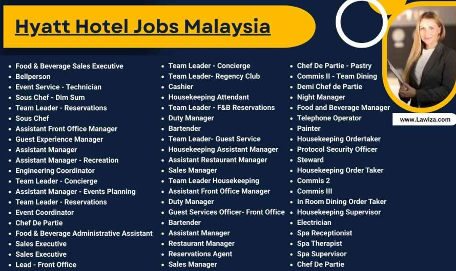 Hyatt Hotel Jobs Malaysia