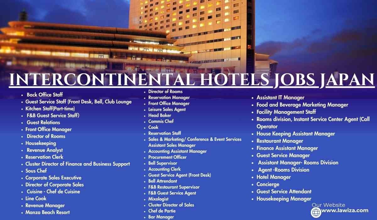 InterContinental Hotels jobs Japan